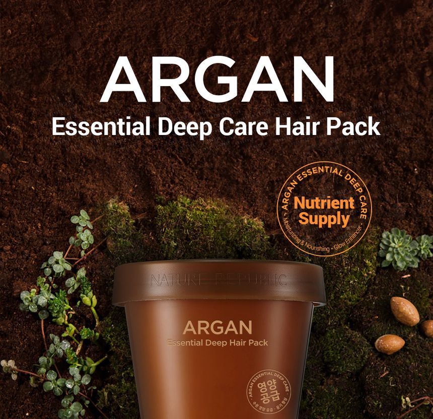 NATURE REPUBLIC - Argan Essentiële Diepe Verzorging Haarpakket