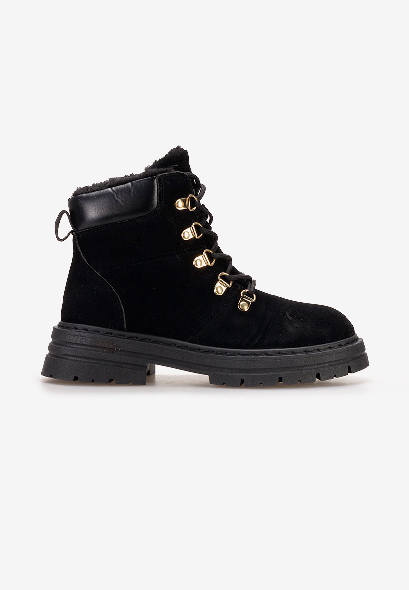 Bottines à lacets femme noirs Lunesa