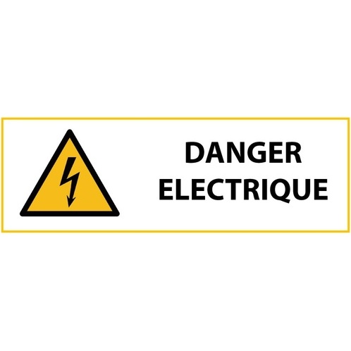 Signalétique de danger - Picto Danger électrique - W012 - ISO 7010