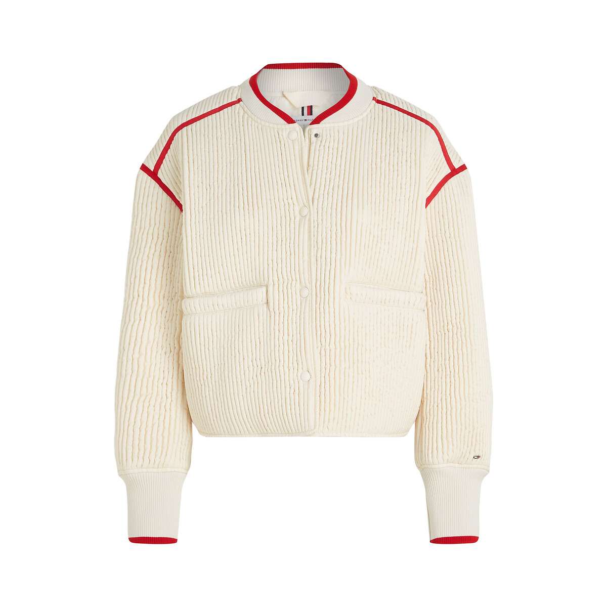 TOMMY HILFIGER<br>Jaqueta curta com botões de pressão