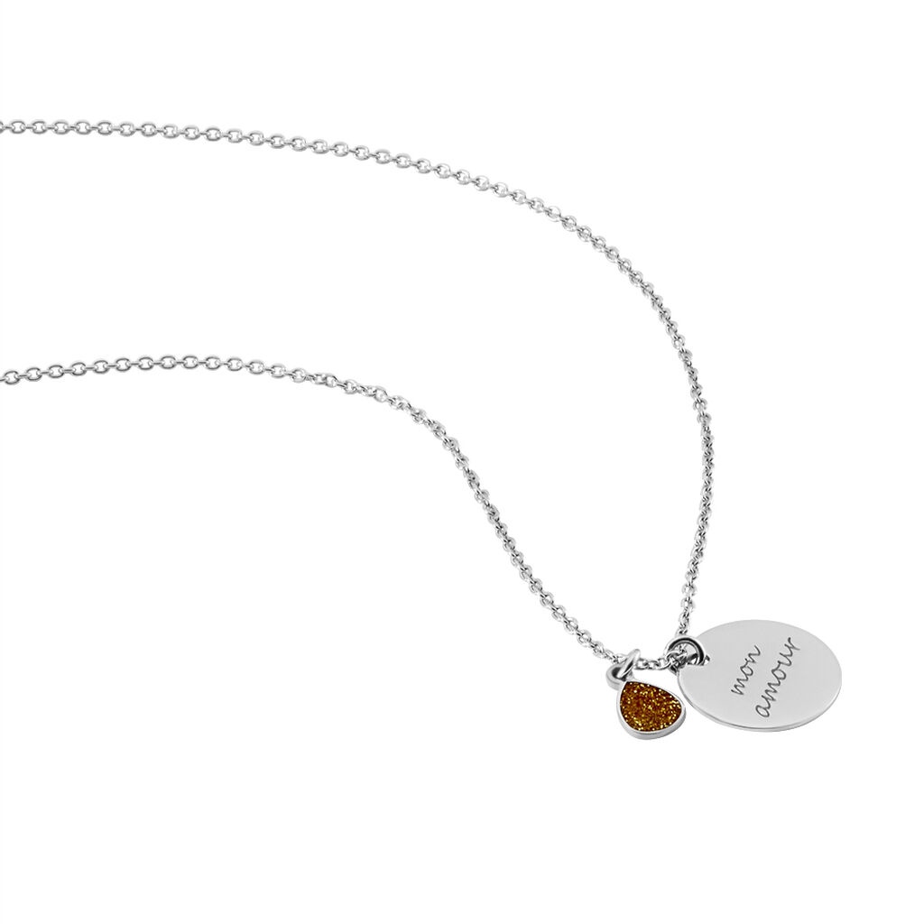 Collier Argent Muscari Glitter