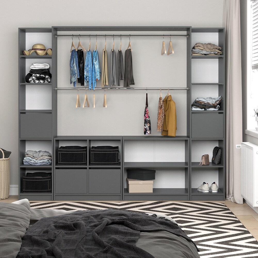 Vicco Kommode für Kleiderschrank Visit 4 Ablagen Sideboard Dielenschrank