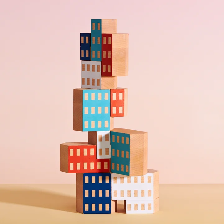 Areaware - Blockitecture, Spielzeug Holz-Architektur, Factory