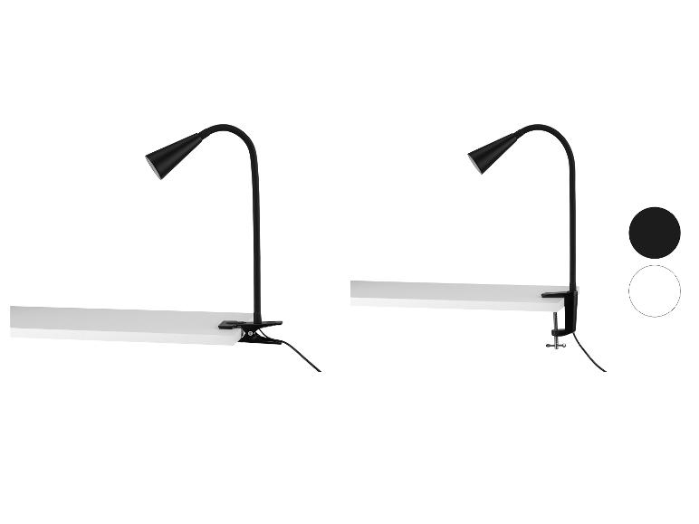 LED-klemlamp met flexibele metalen hals