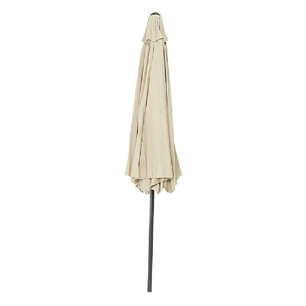 Parasol centré rond CUBA taupe