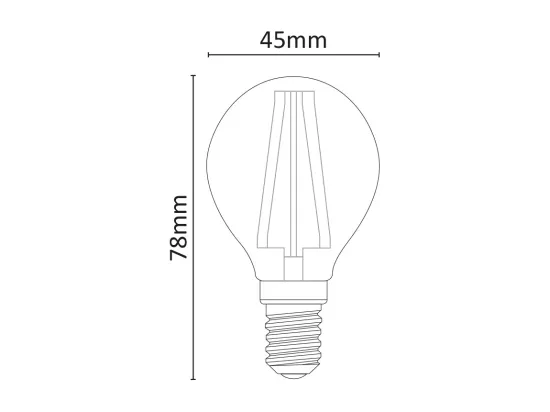 Ampoule LED Mini Sphère Dimmable 6W 4000K E14