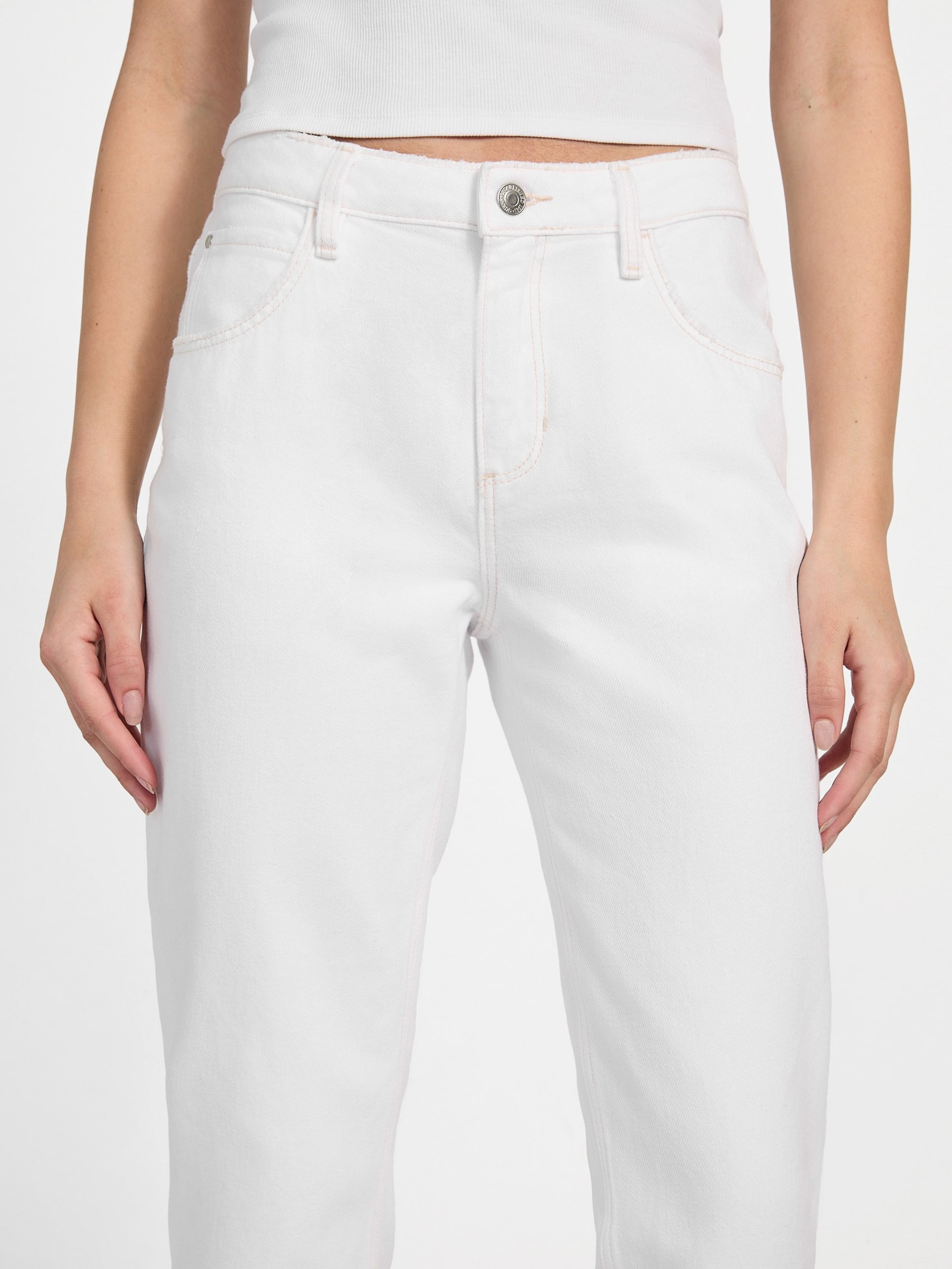 Calça jeans boyfriend de cintura alta Eco Celia
