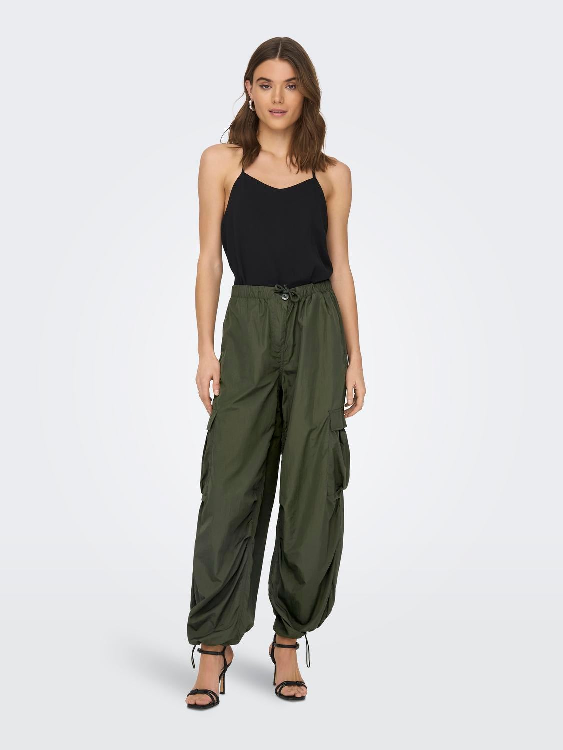 ONLJOANNE Locker geschnitten Cargo-Hose Olive Night