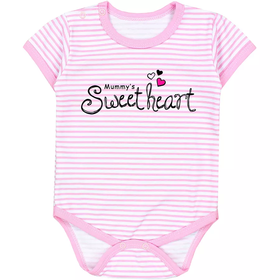 TupTam Mädchen Baby Body Kurzarm 5er Pack rosanatur