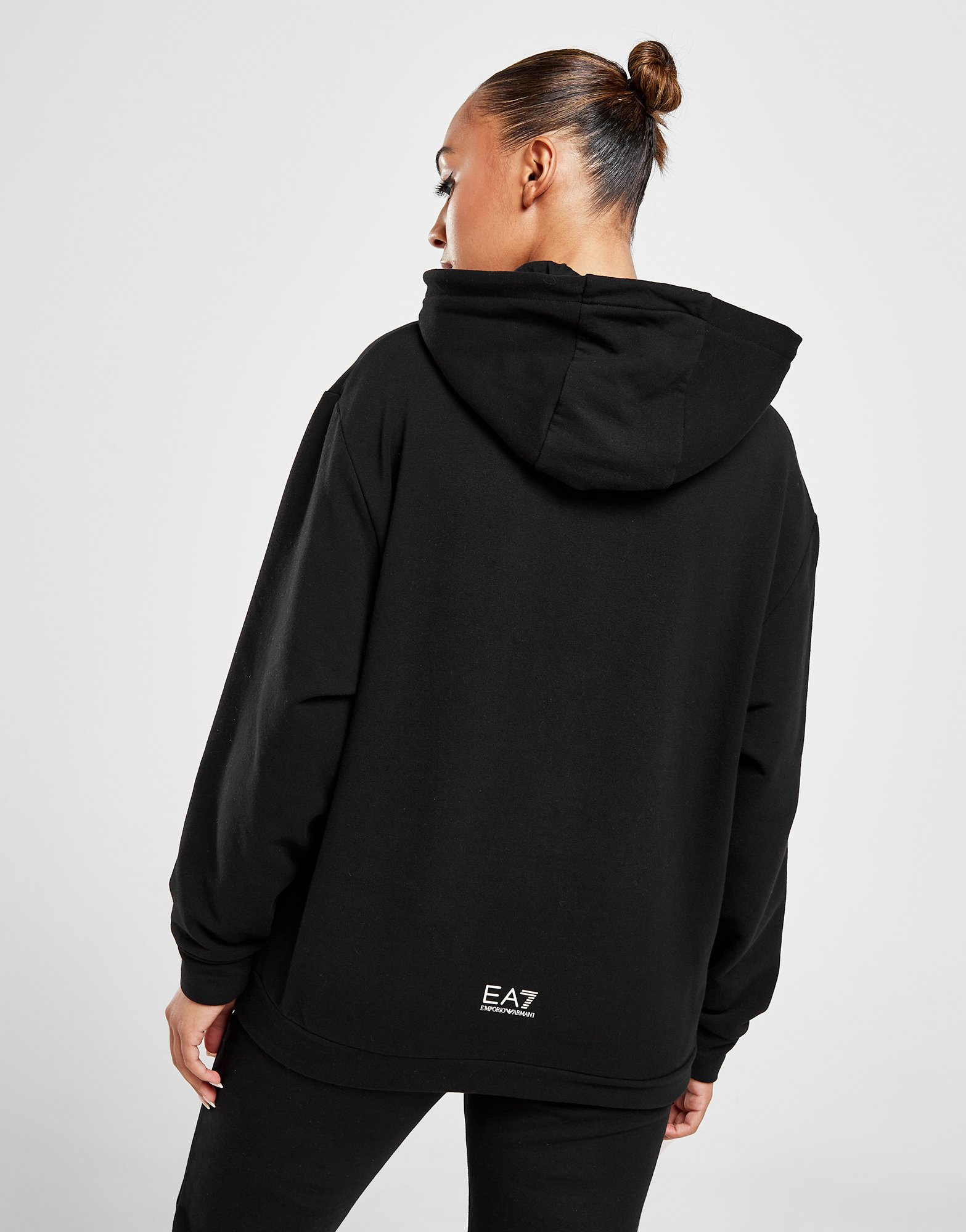 Emporio Armani EA7 Sweat à Capuche Logo Shine Femme