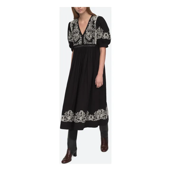 Sea NY Robe Brodée Cordera | Noir