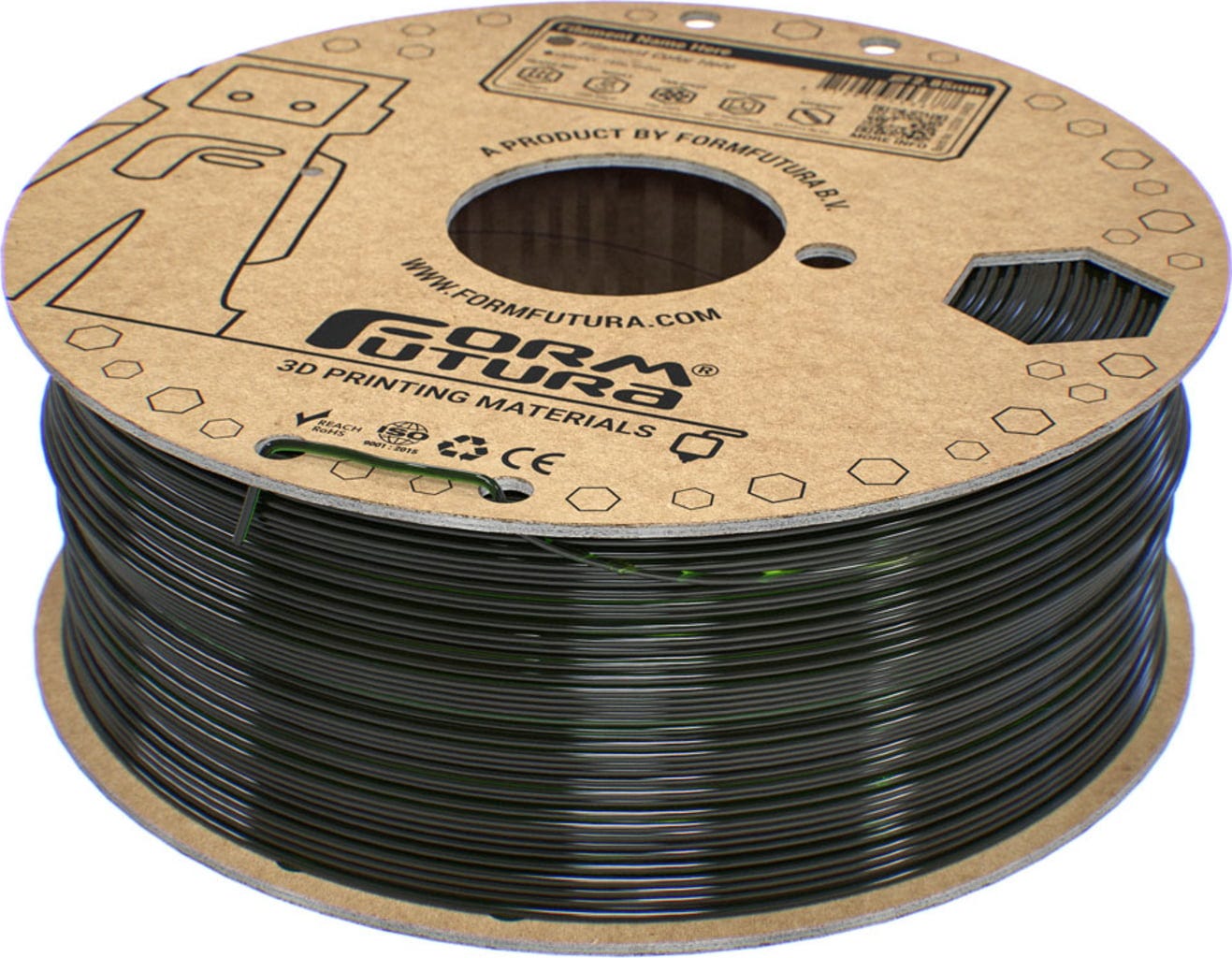 FormFutura  EasyFil™ ePETG Bottle Green, 1,75 mm / 1000 g    Benutzerfreundliches PETG Filament