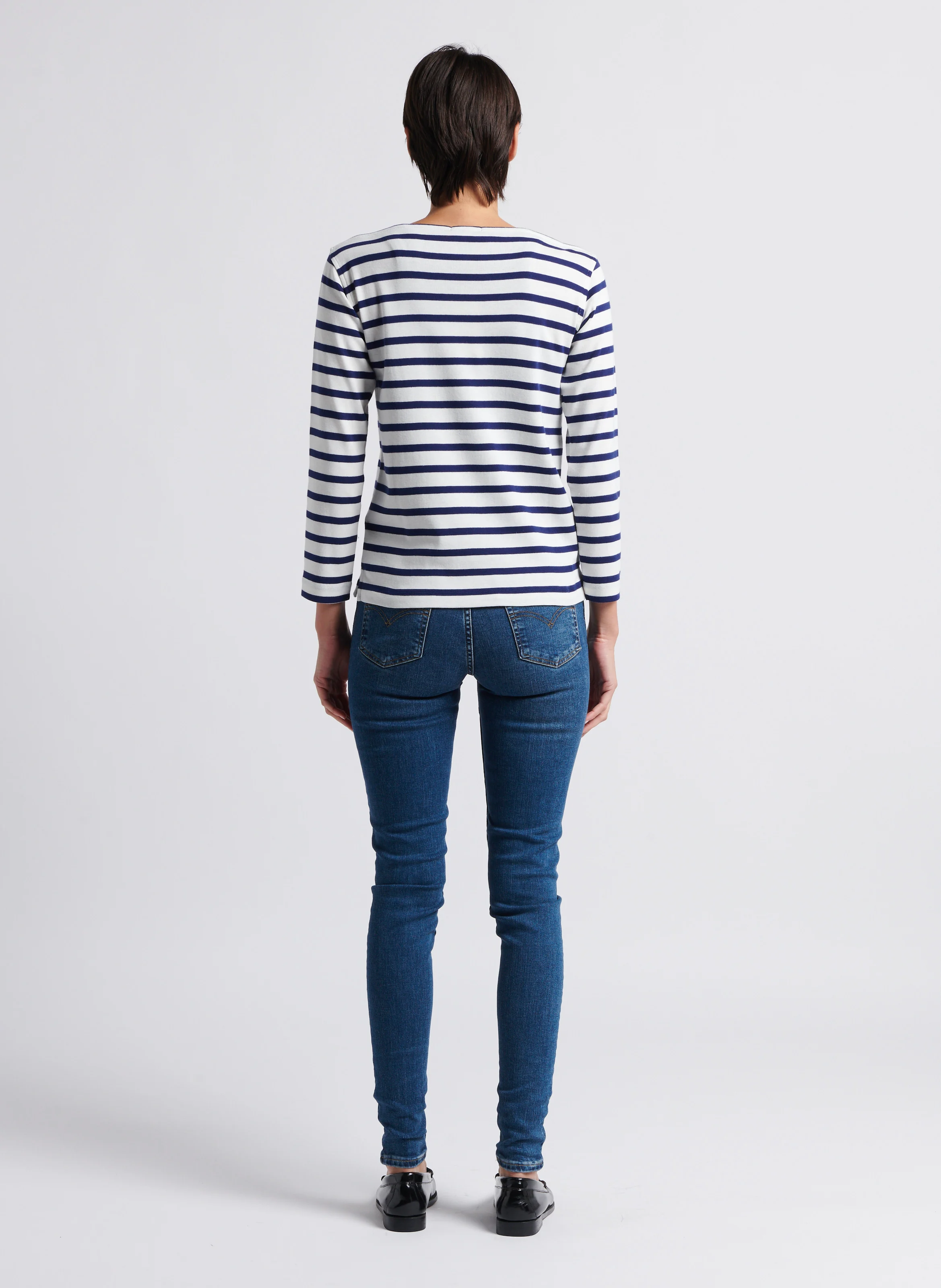 721 HIGH RISE SKINNY - Jean skinny taille haute en coton mélangé| Jean Délavé
