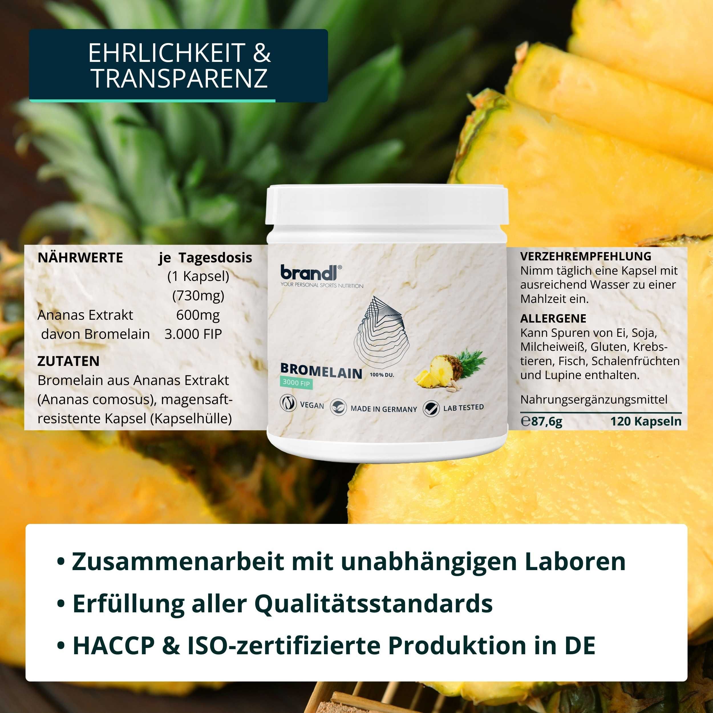 brandl® Bromelain | Enzyme aus der Ananas