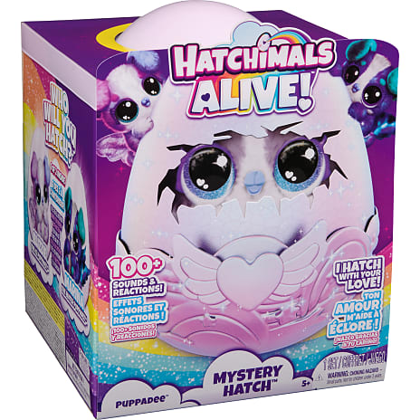 Hatchimals Alive Secret Hatch Puppadee - flere varianter - assorteret