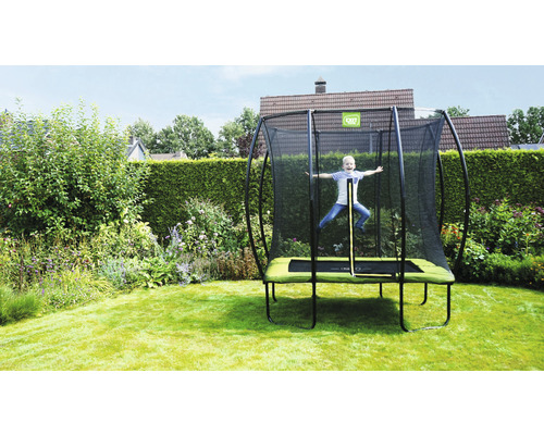 EXIT Silhouette Trampoline met Veiligheidsnet 254 x 153 cm Groen