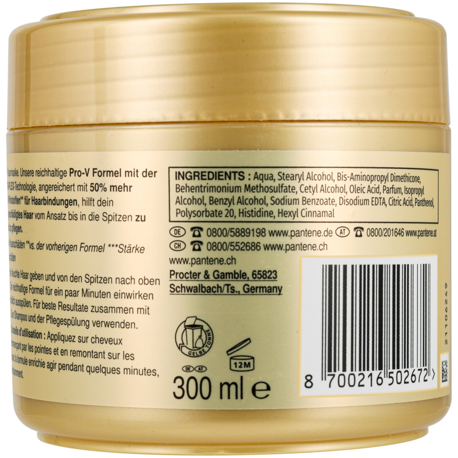 Pantene PRO-V REPAIR & CARE Haarkur/Balsam/Maske