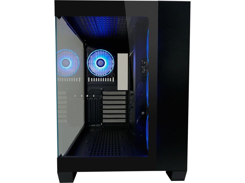 LC-Power PC-Gehäuse Gaming 809B Dark Storm_X Midi-Tower-Gaming-Gehäuse mit Seitenfenster