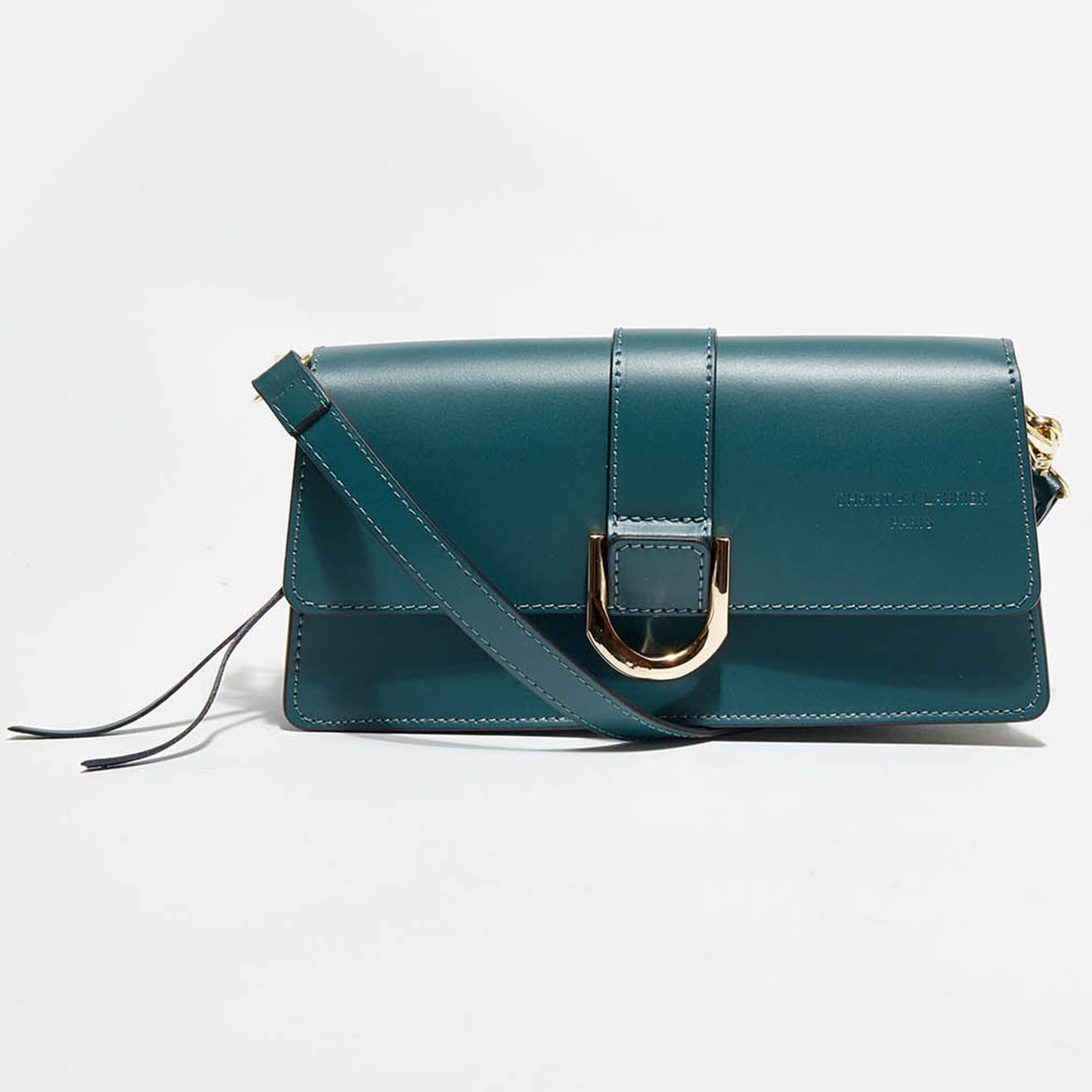 Christian Laurier Sac porté épaule en Cuir Hazel vert - 24.5x12.5x5 cm
