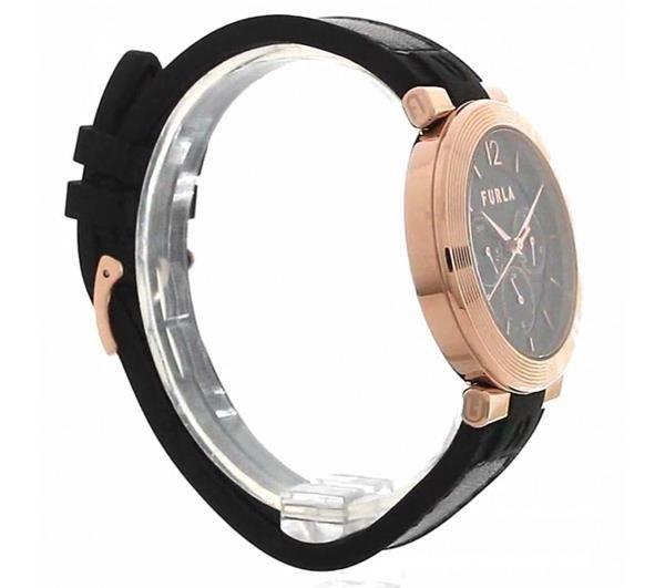 Furla Ladies Furla Block Black Rose Watch WW00011002L3