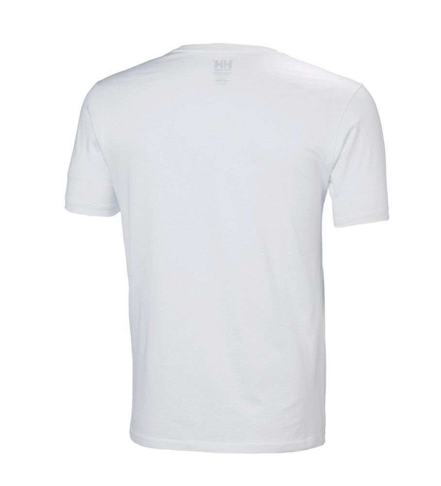 Camiseta Helly Hansen com o logotipo HH, branca