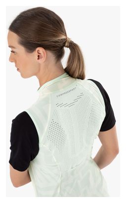 Veste Sans Manches Compressport Hurricane Windproof Femme Vert clair