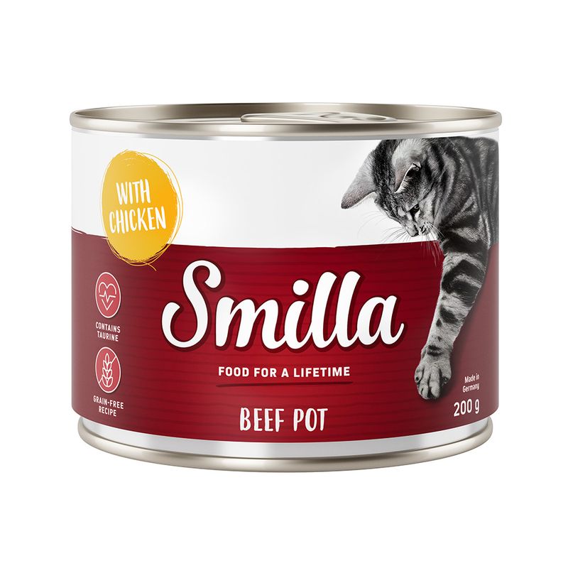 Smilla bœuf 6 x 200 g pour chat