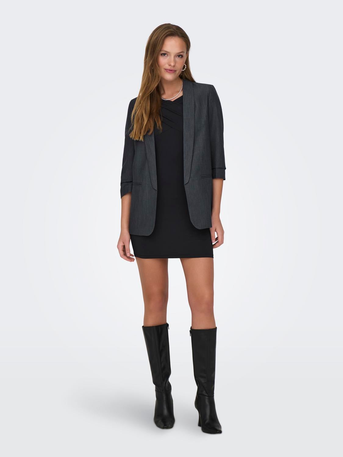 ONLELLY Blazer Dark Grey Melange