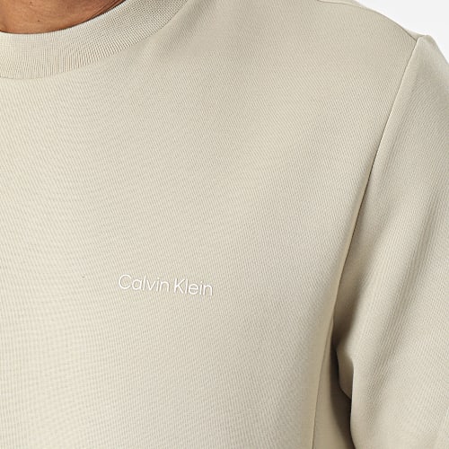 Sweat Crewneck Micro Logo Repreve 9926 Beige