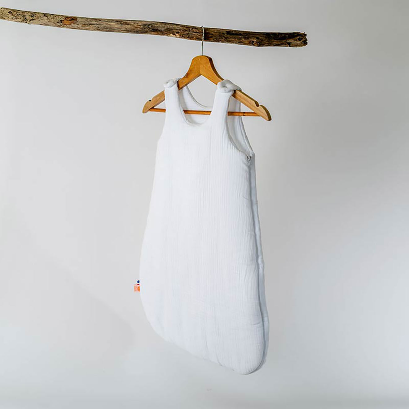 Papate Gigoteuse Hiver en Coton Bio blanche - 70x90 cm
