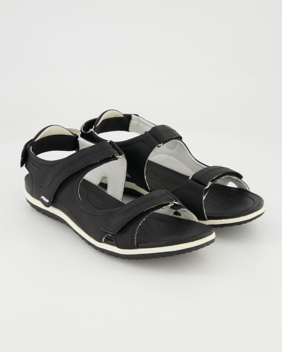 Geox SAND.VEGA A - NBK SYNT.LEA Sandalen in Schwarz