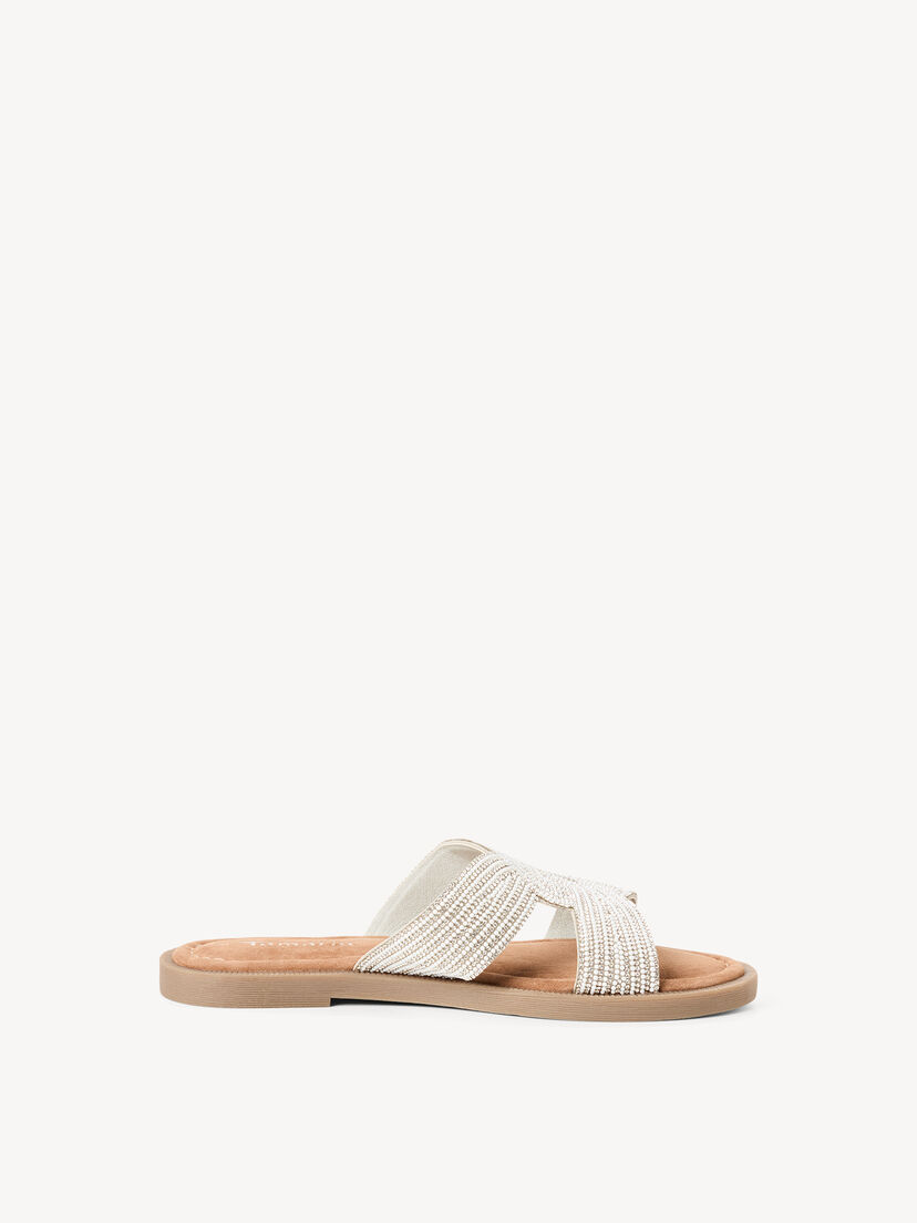 Leren Slipper - metallic