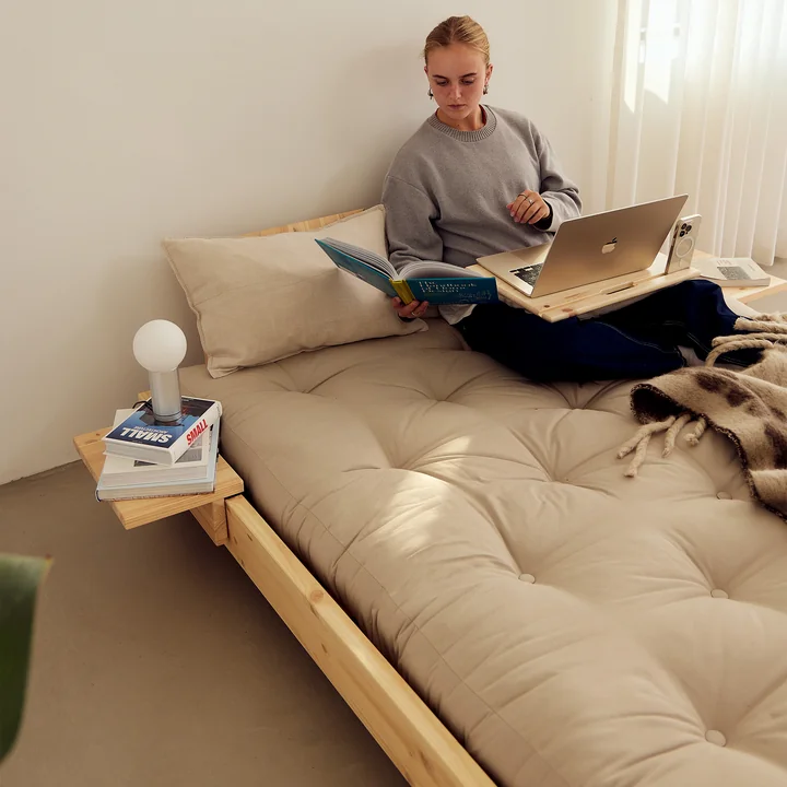 Karup Design - Social Bett, 140 x 200 cm, Kiefer klar
