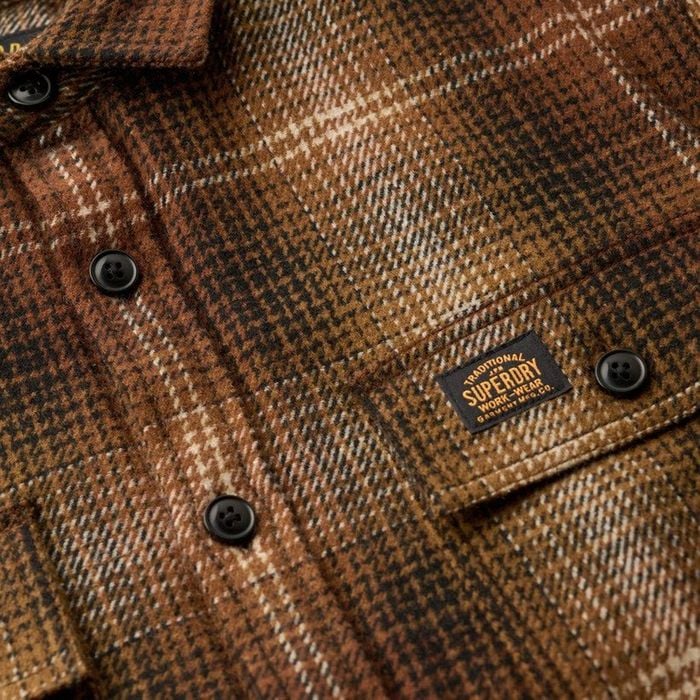 Superdry Wool Miller Overhemd Heren