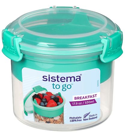 Sistema Brotdose m. Besteck - Frühstück To Go - 530 ml - Türkis