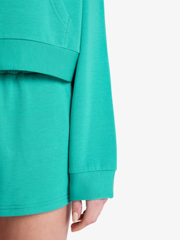 Surfing By Daylight Sweat à capuche Vert Femme