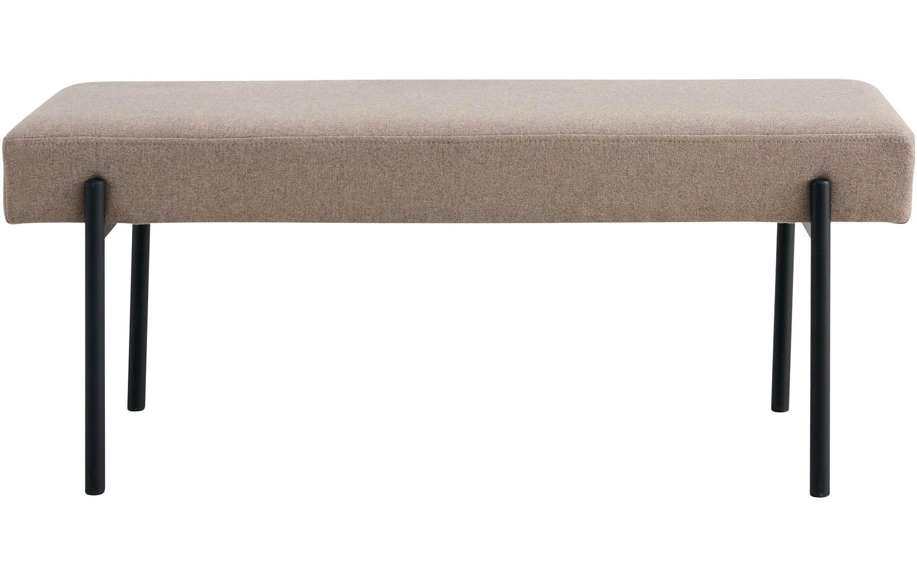 Sitzbank Swindon 100 x 42.5 cm, Grau<br>Polsterbank