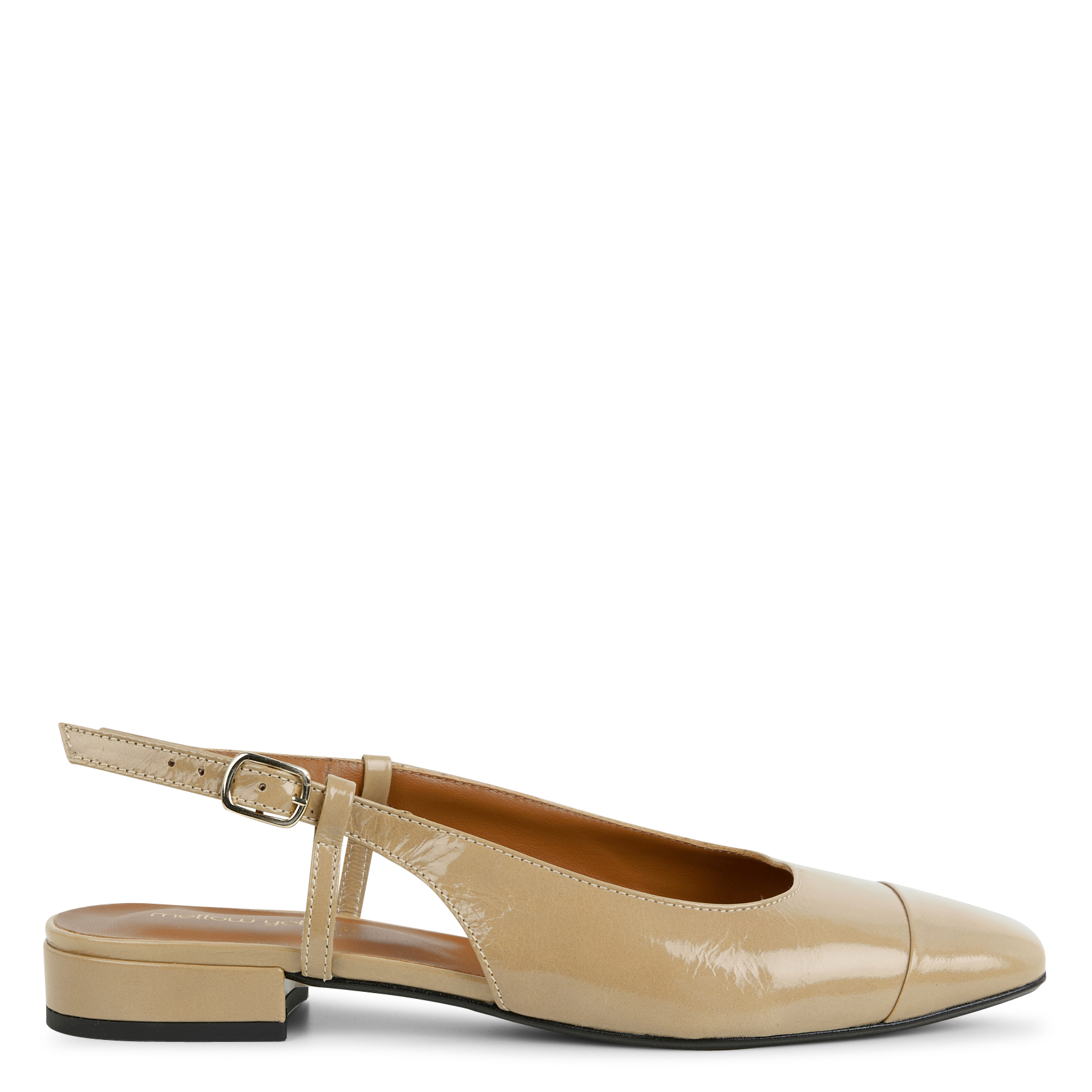 GEORGIA - Balerines slingback en cuir | Beige