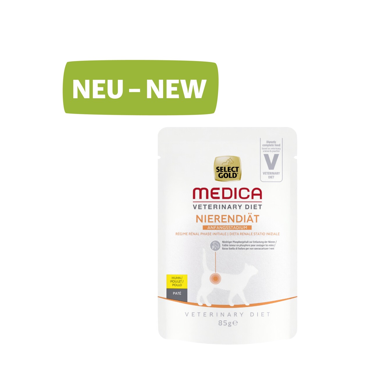 SELECT GOLD Medica Nierendiät Anfangsstadium Huhn 12x85 g