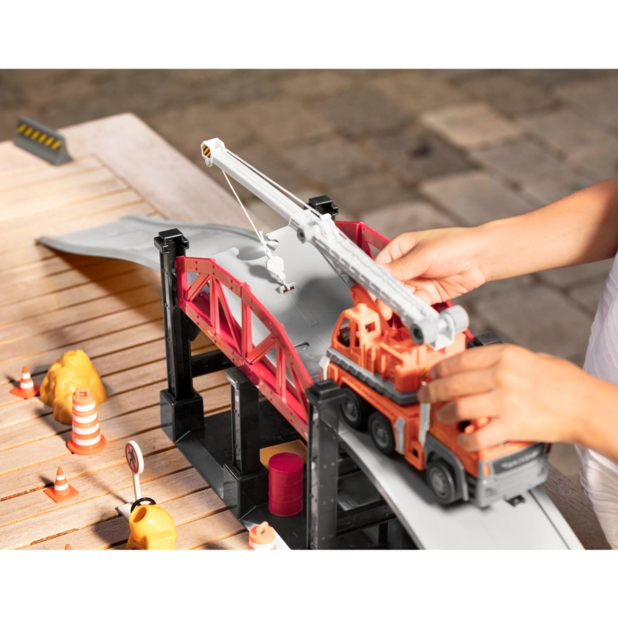Driven Spielset Construction Baustelle Brücke Mehrfarbig