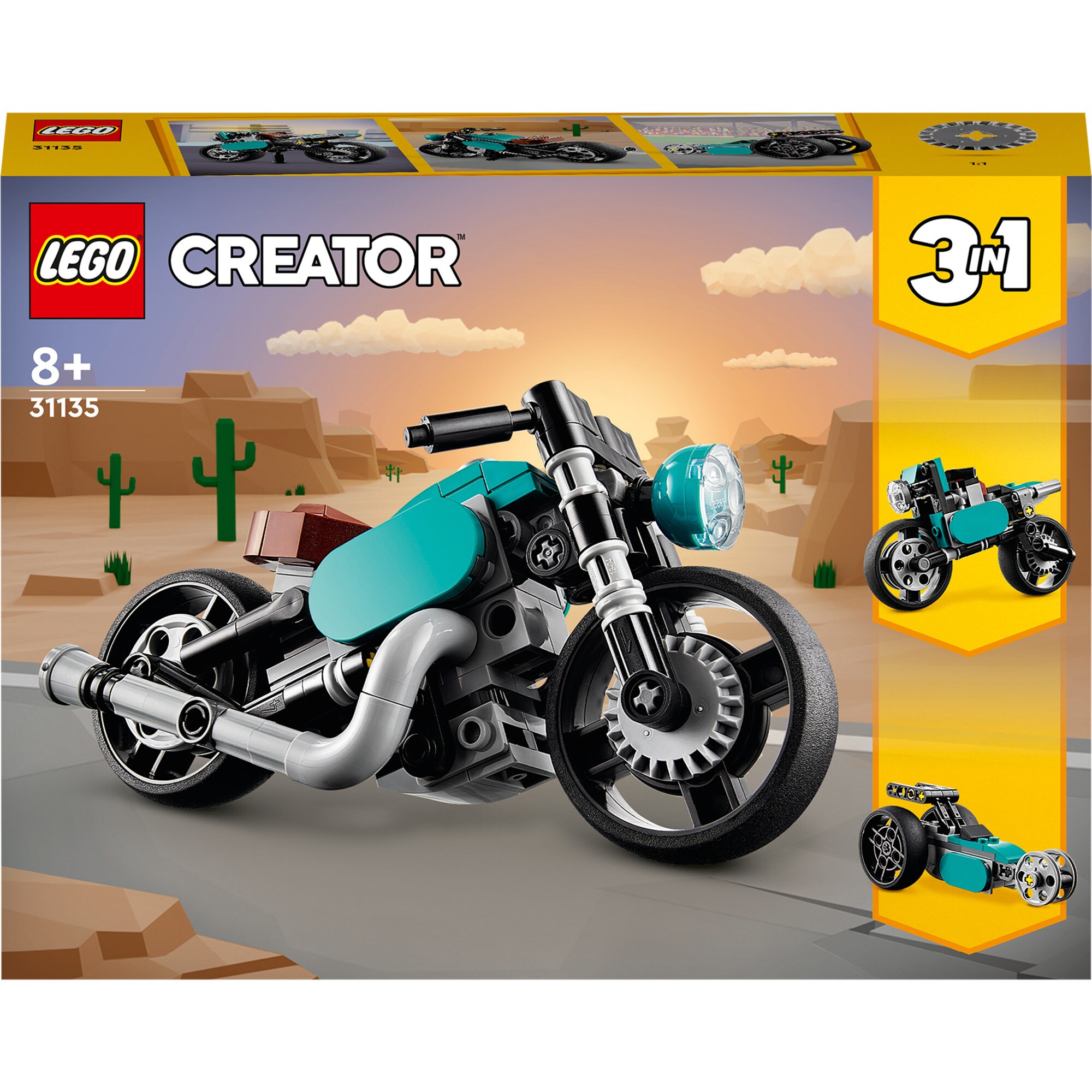 LEGO Konstruktionsspielzeug Creator 3-in-1 Oldtimer Motorrad