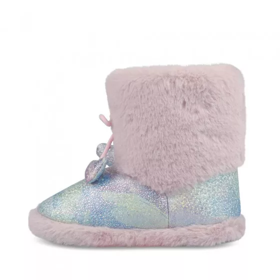 Chaussons bottines ROSE LOVELY SKULL