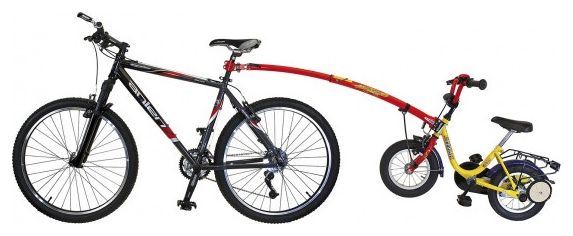 Barre Tandem Trail-Gator en Acier Rouge pour Vélo