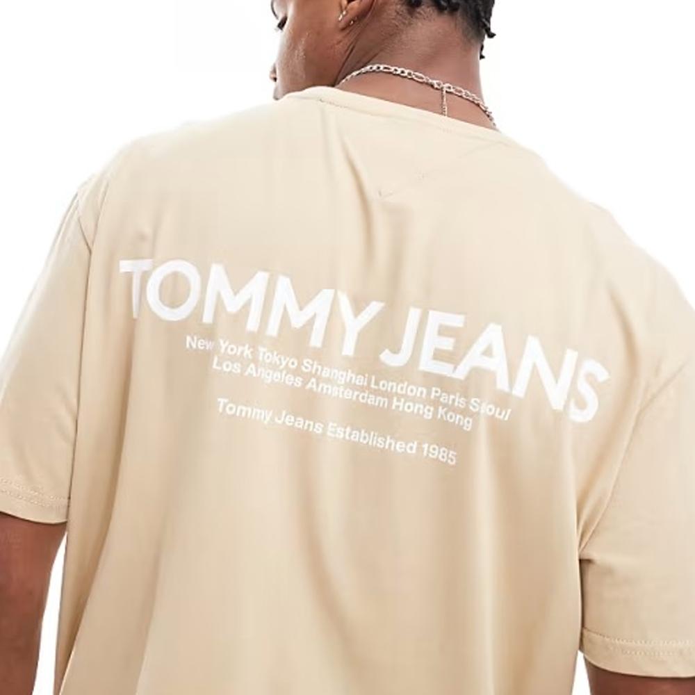 Tommy Hilfiger T-shirt Beige Homme Tommy Hilfiger Linear
