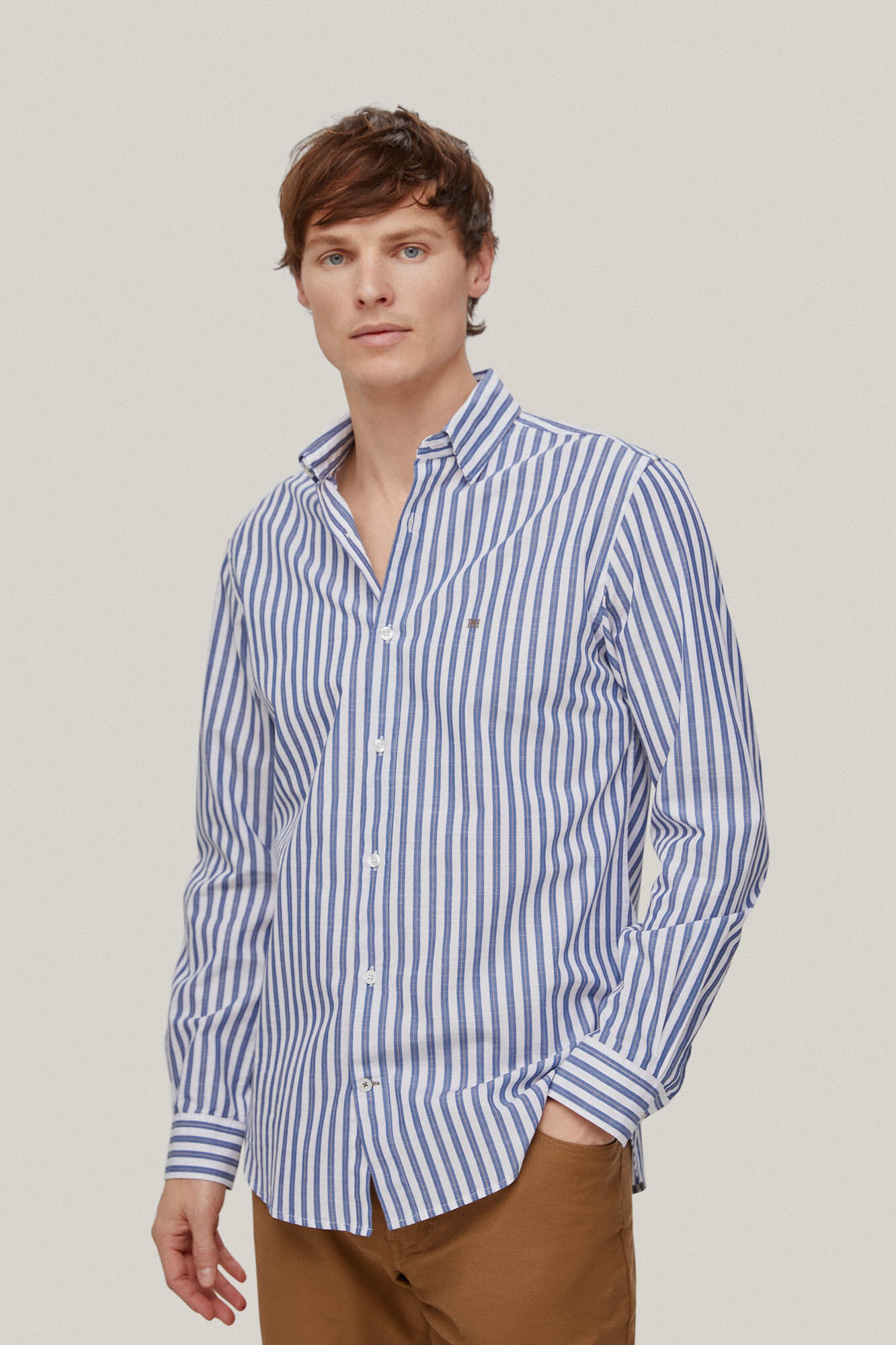 Camisa listrada - Azul