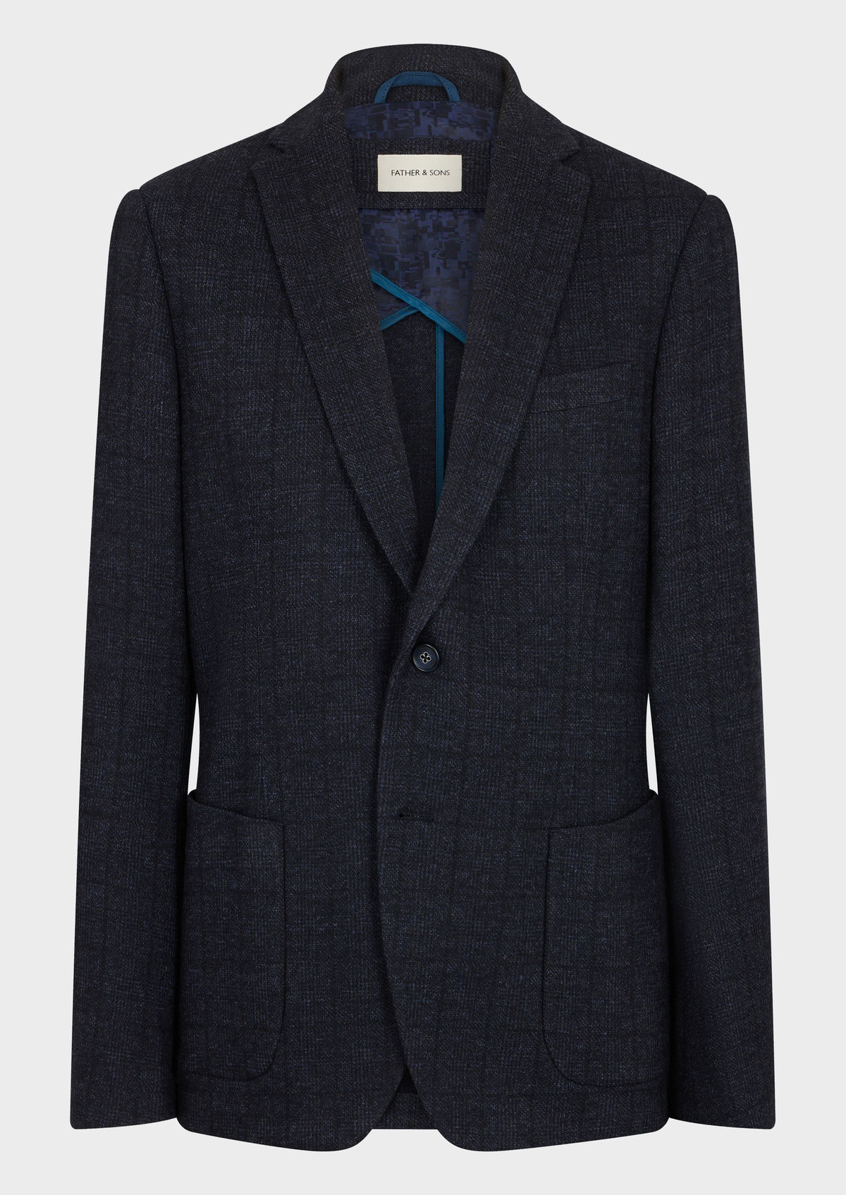 Veste casual Regular bleu marine Prince de Galles