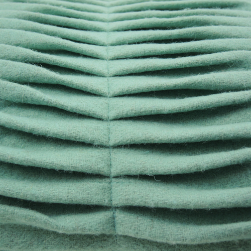 Small wave aqua kussen