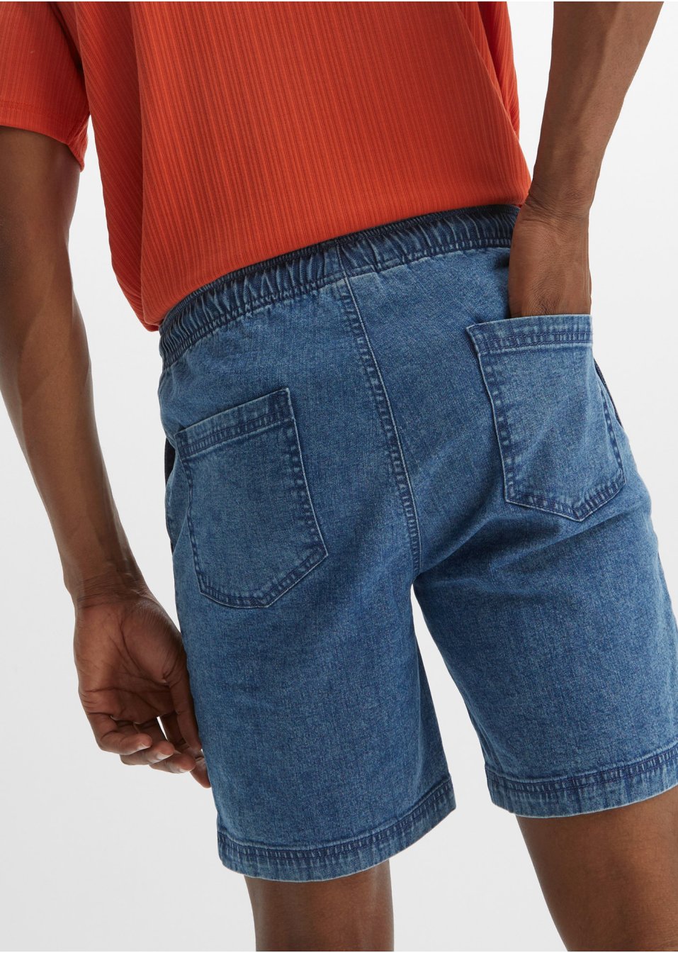 Short en jean extensible, Slim Fit