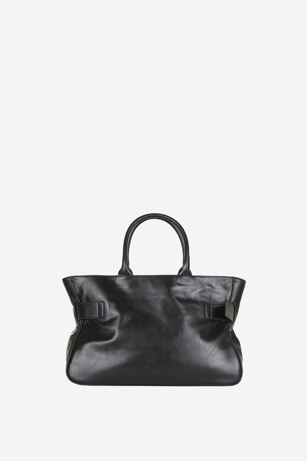 Tote brocle leather shoulder bag