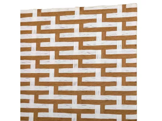 Paravent en papier tressé 4 panneaux 50(x4)x3x180